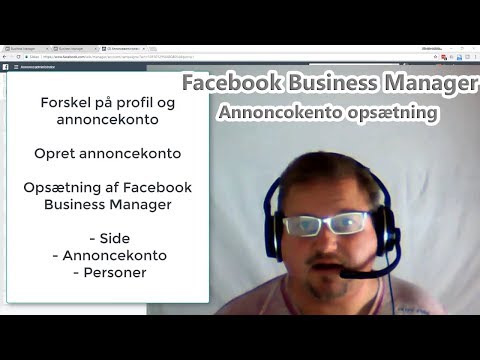 Opret Facebook Business Manager annoncekonto