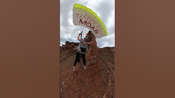 "I hate my husband right now!" Husband takes wife Tandem BASE jumping #reaction #emotional #love