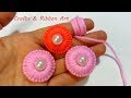 Woolen Flower| Easy Flower Embroidery Trick| Sewing Hack| Handmade Woolen Tread Flower Making Idea