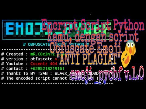 Encrypt Code Python dengan emoji_pyobf v.1 - Termux