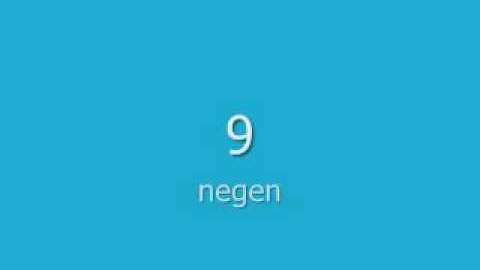 Numbers 1 - 10 in Dutch