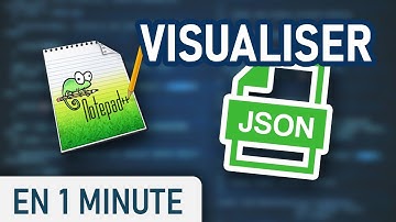 Visualiser un JSON sur notepad ++