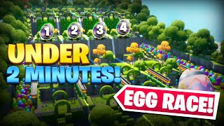 How to COMPLETE &quot;The Egg Race&quot; in 2 minutes! - Fortnite Creative