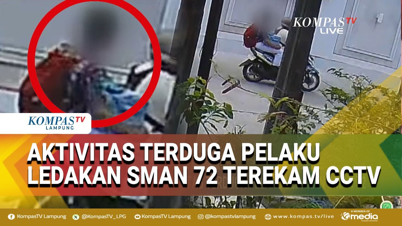 Rekaman CCTV Ungkap Aktivitas Terduga Pelaku Ledakan SMAN 72 Jakarta Sebelum Beraksi