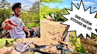 DIRTFARM WALES BIKEPARK WITH SAM PILGRIM AND KAOS SEAGRAVE! 🤯