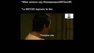 #postponejee Jee funny memes #shorts