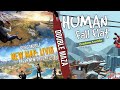 PUBG MOBILE ( Livik Map ) & HUMAN FALL FLAT l Double Mazaaaaa