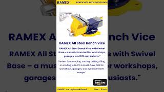 RAMEX 5-Inch All Steel Bench Vice | Heavy-Duty Swivel Base Vice for Workshop & DIY