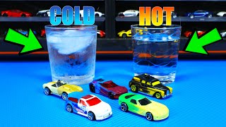 Hot Wheels Color Shifters - Hot vs Cold Water Challenge!