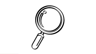 417 How to Draw a Magnifying Glass - Easy Drawing Tutorial 