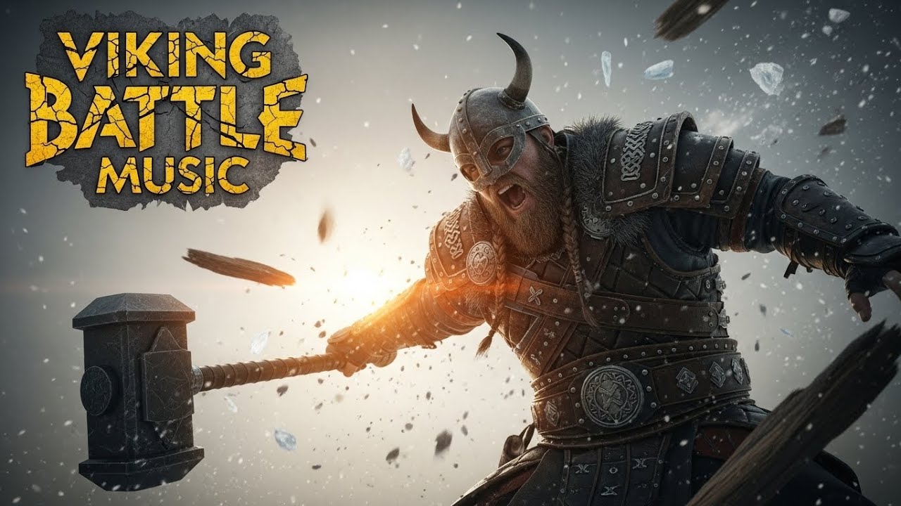 Epic Viking Music Battle Drums | Nordic Pagan Soundtrack with Powerful Rhythm and Norse Myth Energy