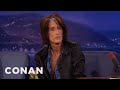 Slash gave joe perry back his prized guitar  conan on tbs