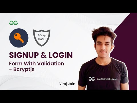 Project - Complete SignUp & Login Form with validation | Part - 2 | GeeksforGeeks Web Development