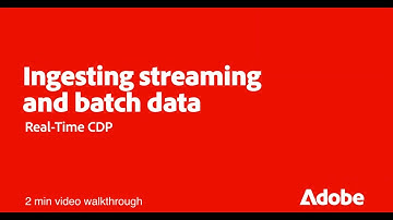 Ingest Streaming & Batch Data in Real-Time CDP | Adobe for Business