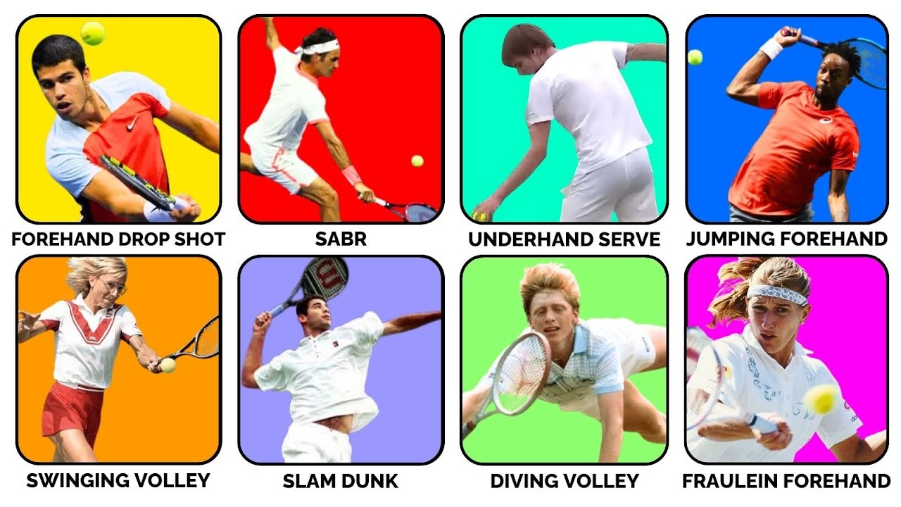 Every Tennis Superstar Signature Shot Explained in 17 Minutes