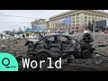 Footage Shows Shelling in Ukrainian City of Kharkiv