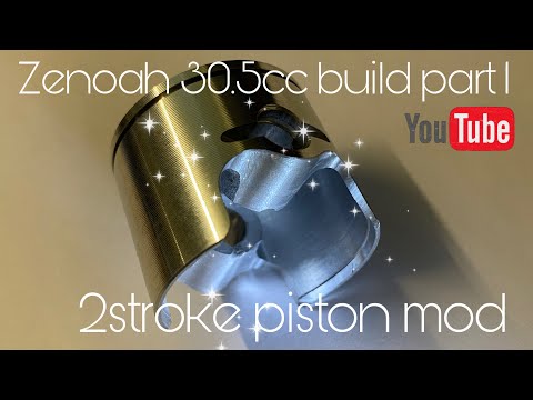 Zenoah 30.5cc engine build part 1- Piston Mod/lighten using a cnc 6040 router