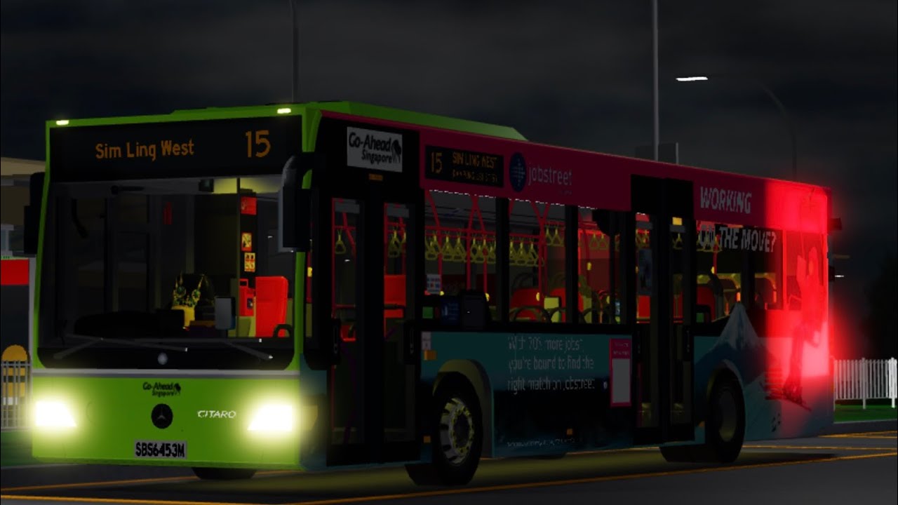 Mercedes-Benz O530 Citaro Batch 2 SBS6453M joyride on 15 from Kampong Ubi Int➡️Sim Ling West Int