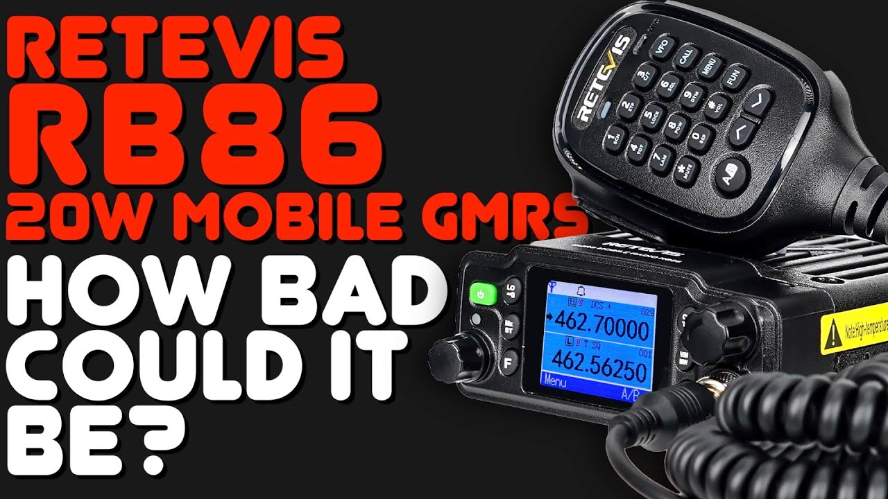Retevis RB86 Mobile GMRS Review - Power Test & Overview Of Features And Everything Wrong With It