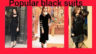 Popular black suits design with lace/black suits design Ideas