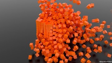 [Blender] - Rigid body simulation 1: destruction test