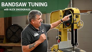 Mastering Bandsaw Tuning: Expert Tips from Alex Snodgrass for Precision Performance and Smooth Cuts by Woodcraft 16,391 views 4 months ago 11 minutes, 23 seconds