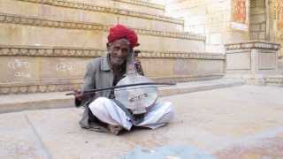 Rajastan Men Playing And Singing A Old Song From The Thar Desert