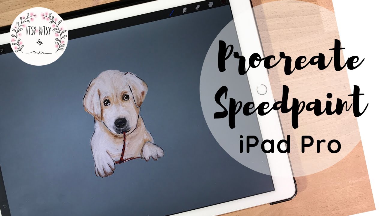 Procreate Speed Painting with iPad Pro - Cute dog - Man's Best Friend ...