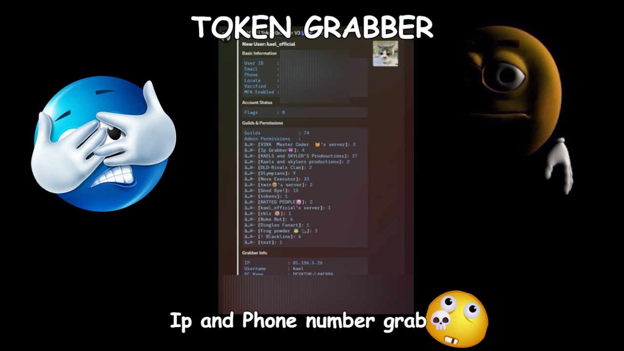 DISCORD TOKEN GRABBER 2026 (ip and phone number grab💀) - YouTube