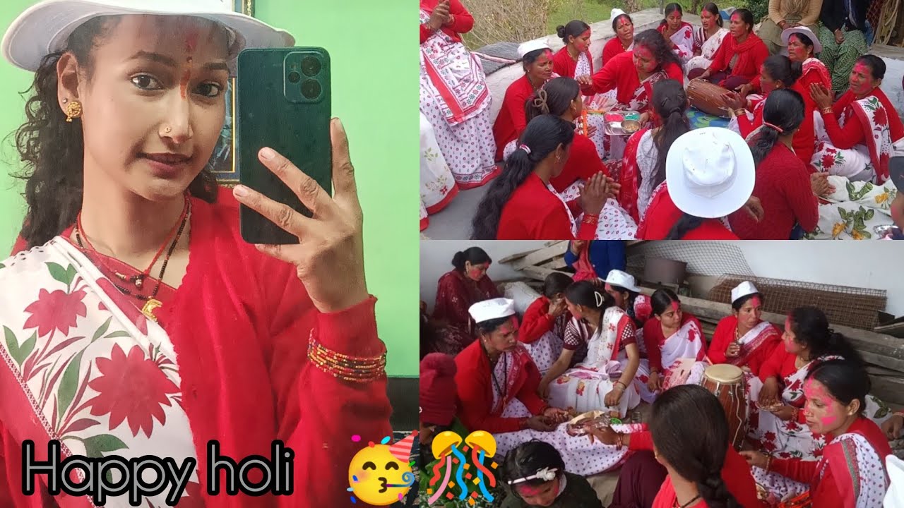 Happy holi to all of you 🤍❤️🌺 ||  Sasural m meri phli holi 🎉💐 ||