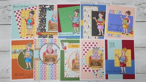 10 Cards 1 Doodlebug Paper | Collab With Helen & Cherryl :)