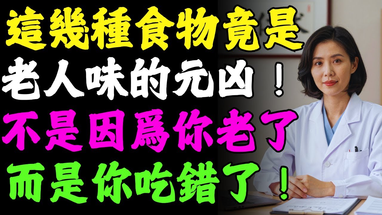 為什麼你開始有老人味？研究發現：這些日常食物，可能讓你提早出現老人味