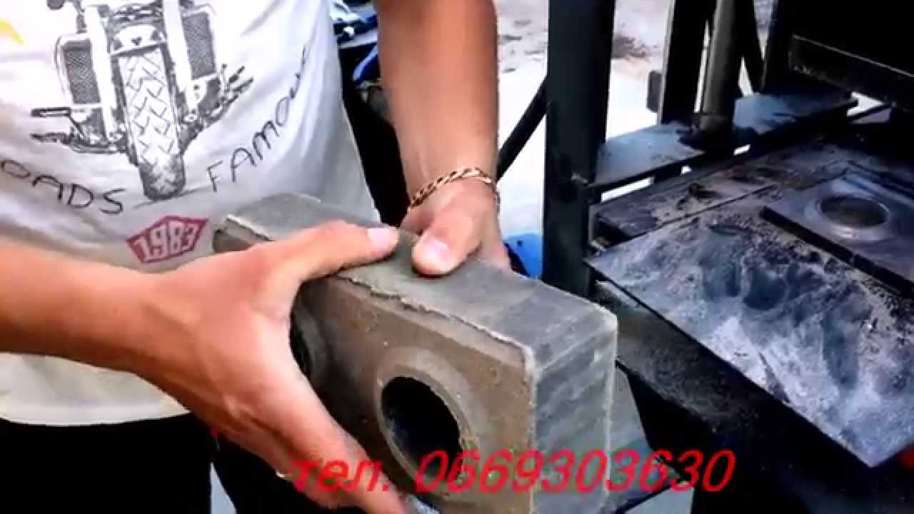 Гидравлический пресс для производства кирпича Лего