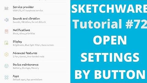 Open settings on button click in sketchware #72 Dakat studio