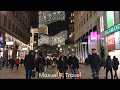 Vienna Christmas Lights 2020 - Night Walk in Busy Oldtown Streets and Rathausplatz, ASMR