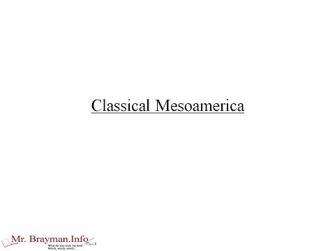 Classical Mesoamerica