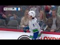 Brock Boeser records Seventh Career Hat Trick
