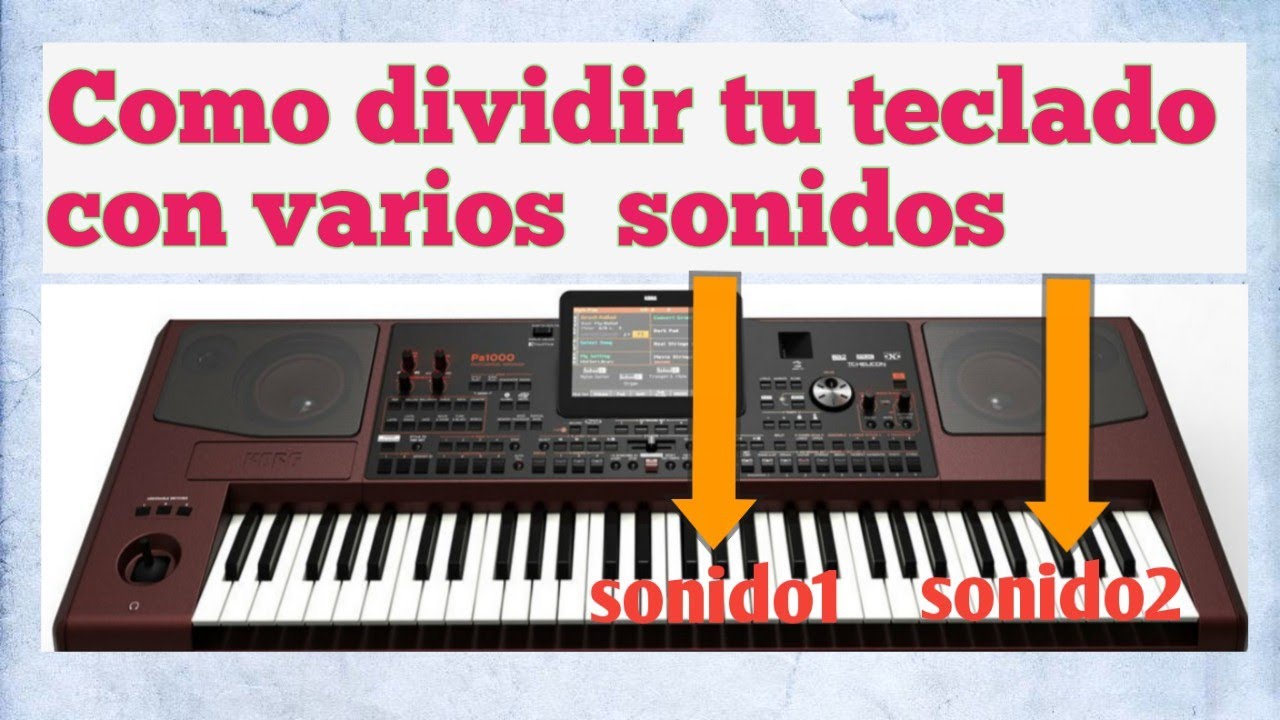 como dividir el korg teclados pa1000, pa700, pa4x pa series.