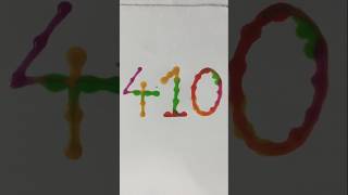 410 number drawing | drops bole magic tale 💧🎨  #shorts #art