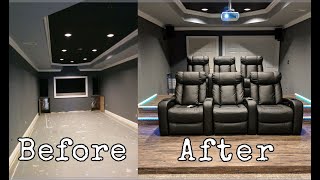 Home Theater Room Platform Buildout