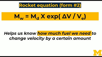 Rocket Science 101 Basics: 09 Introduction to the Rocket Equation