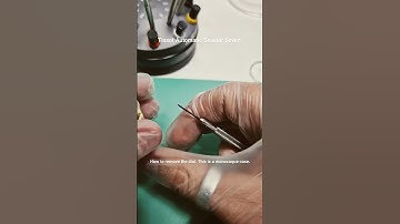 Monocoque case  - Removing Dial on this one #shortsvideo #shorts #watchrepair #watchrestoration
