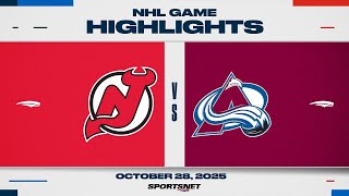 NHL Highlights | Devils vs. Avalanche - October 28, 2025