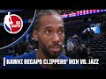 Kawhi Leonard credits Clippers teammates after scoring season-high 41 PTS | NBA on ESPN