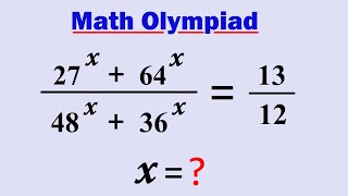 Math Olympiad | Wonderful Exponential Problem | VIJAY Maths