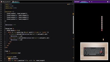 ASMR Programming - Snake in Terminal - No Talking