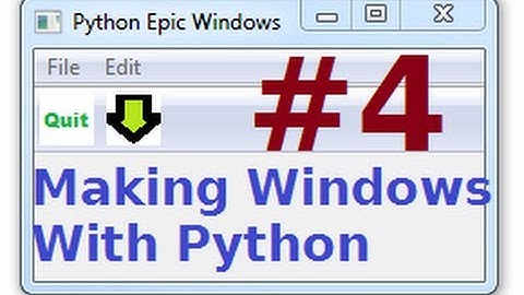 wxPython Programming Tutorial 4: Panels