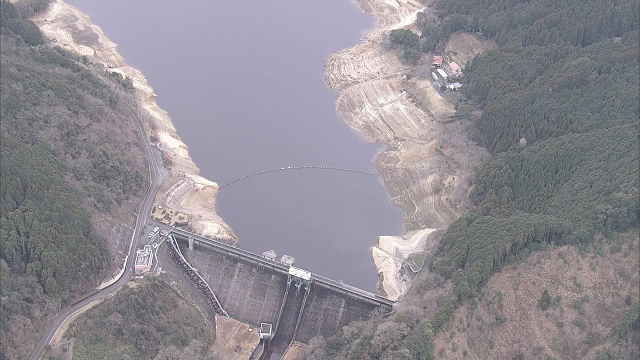 油木ダム貯水率低下　行橋市で渇水対策本部設置　減圧給水のおそれも
