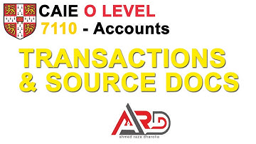 Transactions - Source Documents - Documentary Records - Accounting Cycle | Urdu / Hindi
