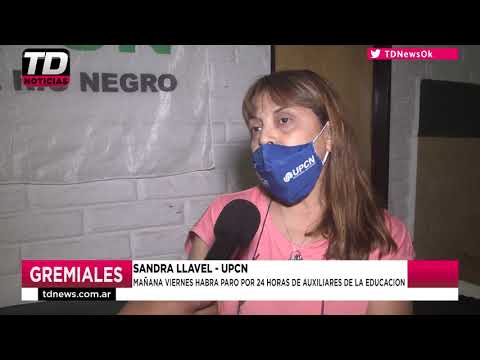 SANDRA LLAVEL   MAÑANA VIERNES HABRA PARO POR 24 HORAS DE AUXILIARES DE LA EDUCACION 04 03 21